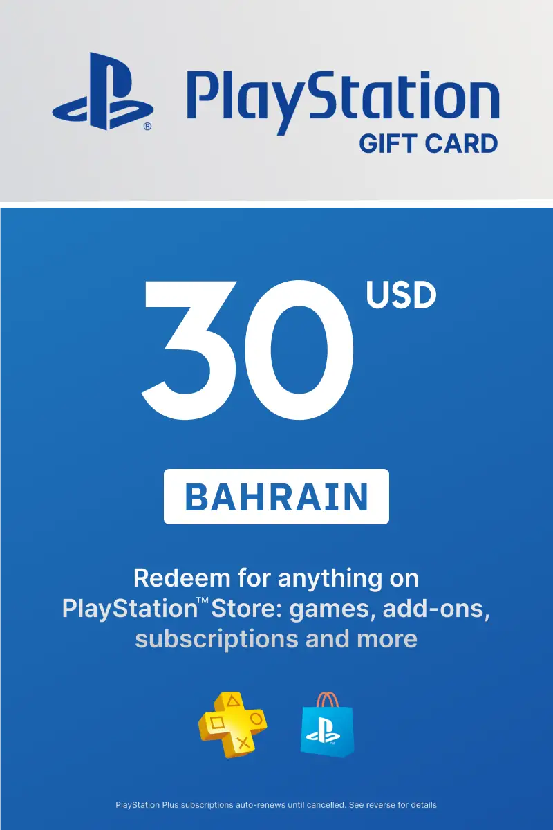 PlayStation Store 30 USD Gift Card (Bahrain) - Digital Key
