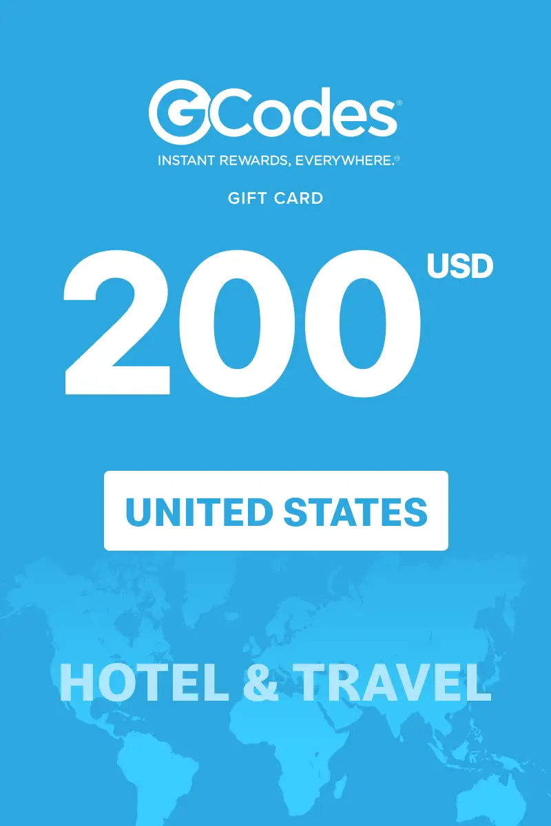 GCodes Global Hotel and Travel 200 USD Gift Card (United States) - Digital Key