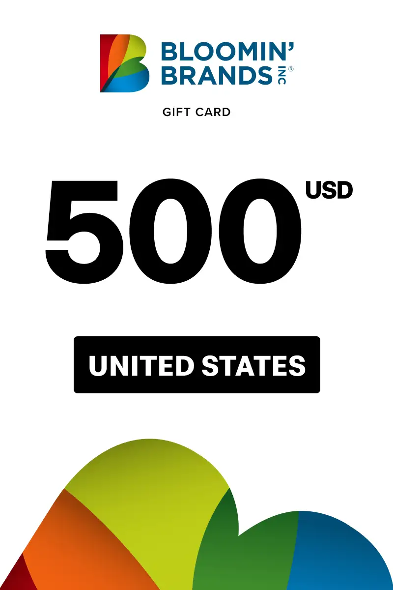 Bloomin' Brands 500 USD Gift Card (United States) - Digital Key
