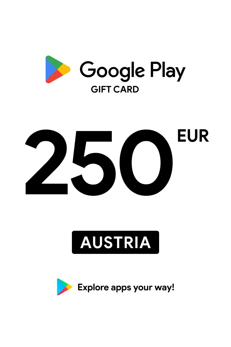 Google Play 250 EUR Gift Card (Austria) - Digital Key