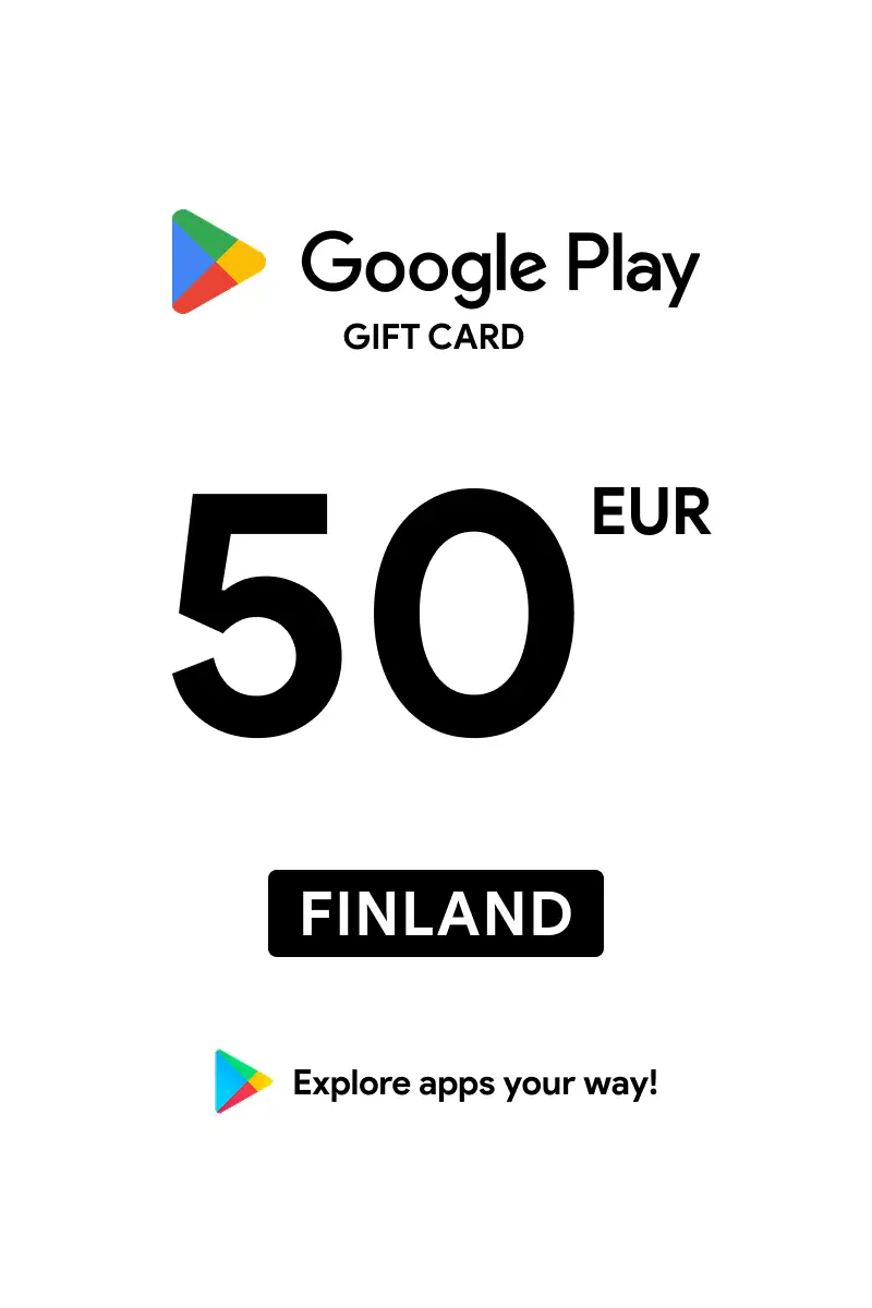 Google Play 50 EUR Gift Card (Finland) - Digital Key