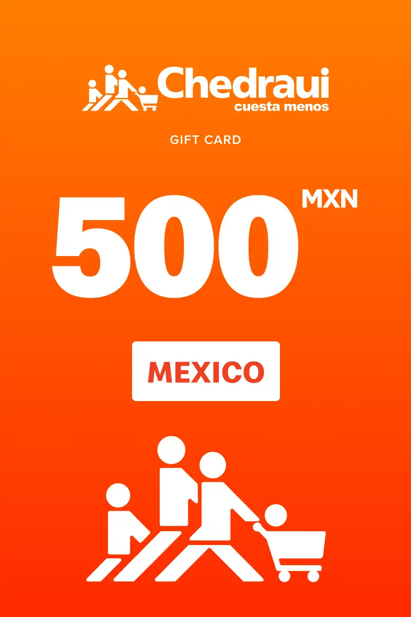 Chedraui 500 MXN Gift Card (Mexico) - Digital Key