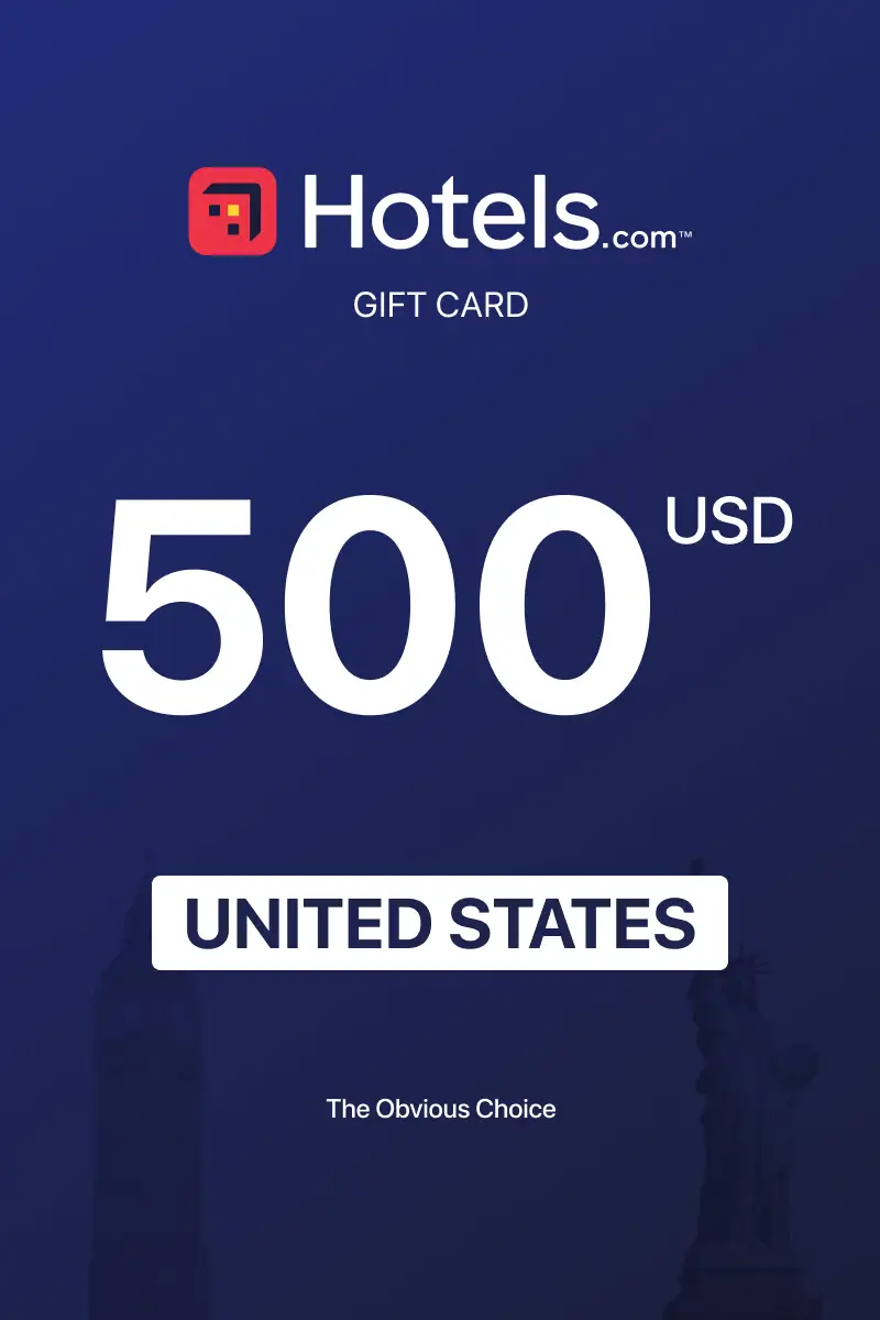 Hotels.com 500 USD Gift Card (United States) - Digital Key