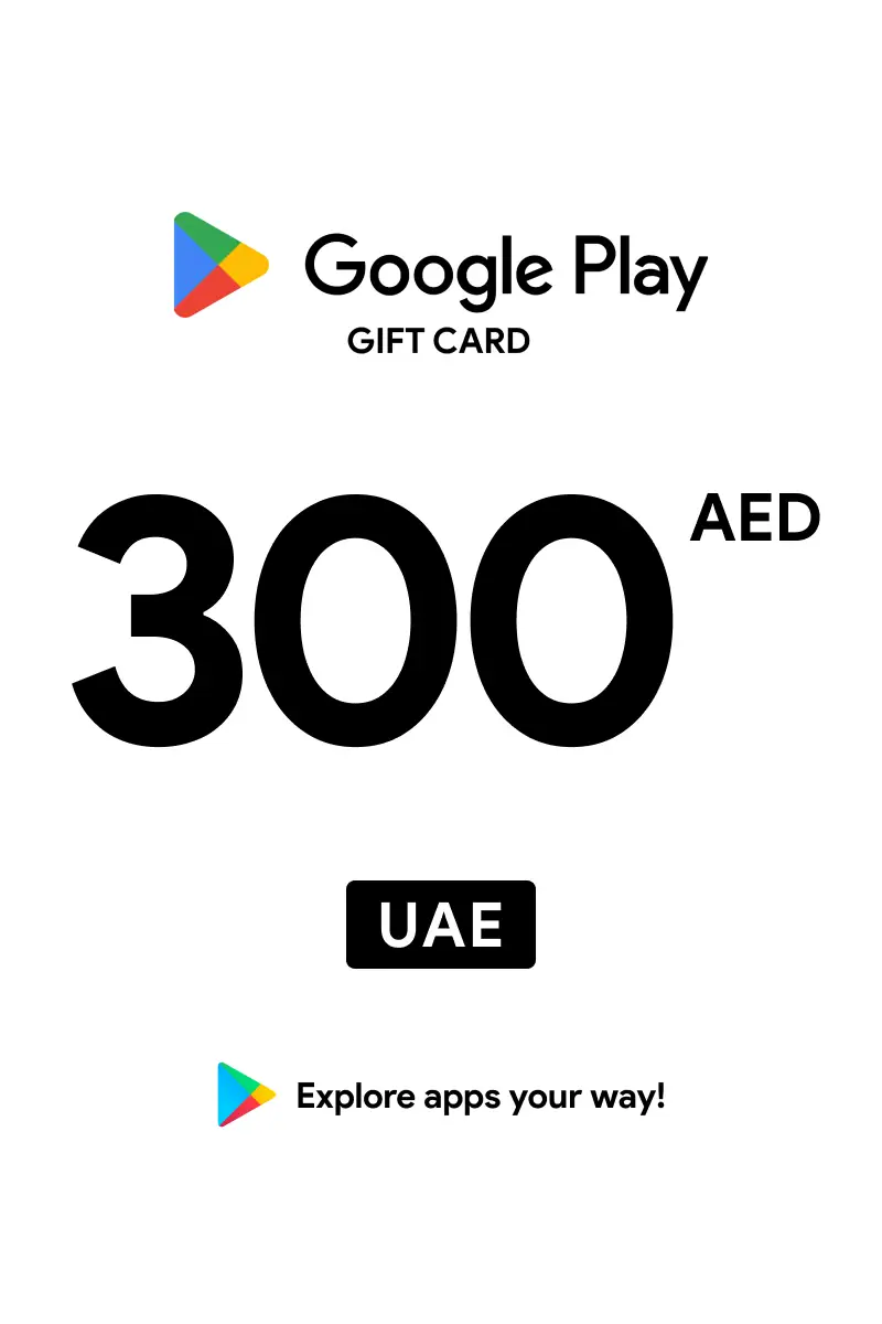 Google Play 300 AED Gift Card (United Arab Emirates) - Digital Key