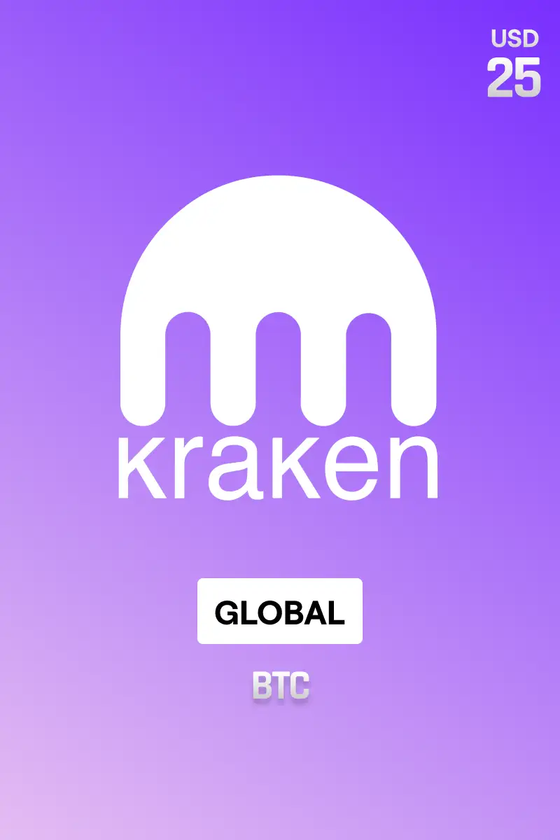 Rewarble Kraken (BTC) 25 USD Gift Card (Global) - Rewarble - Digital Key