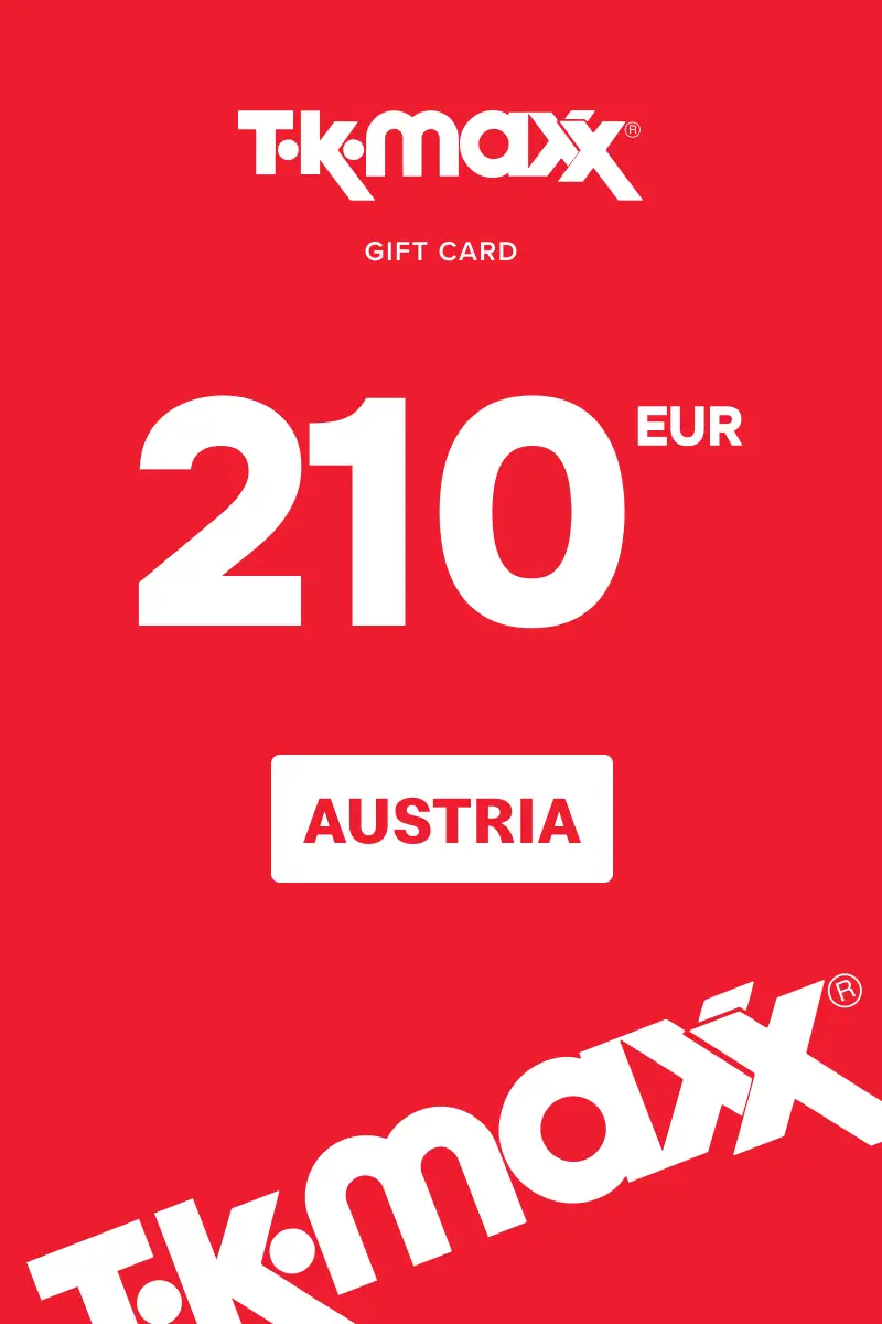 TK Maxx 210 EUR Gift Card (Austria) - Digital Key