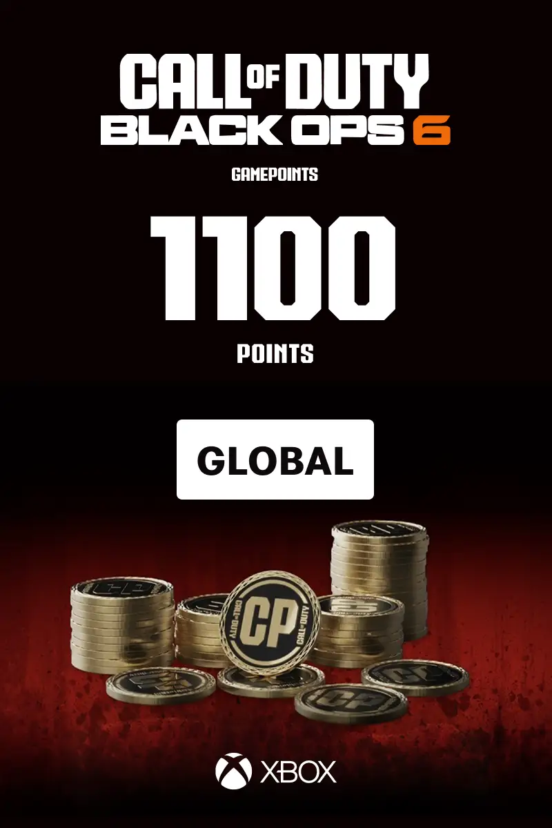 Call of Duty Black Ops 6 - 1100 Points (Global) (Xbox One / Xbox Series X|S) - Xbox Live - Digital Key