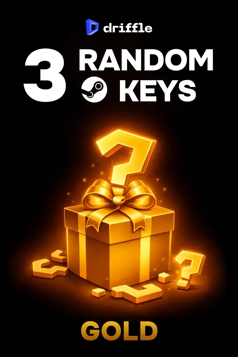 3 Random Steam Games - Gold (Global) (PC) - Steam - Digital Key