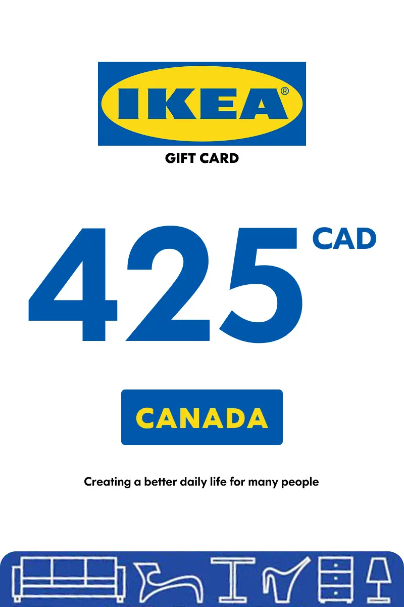 IKEA 425 CAD Gift Card (Canada) - Digital Key