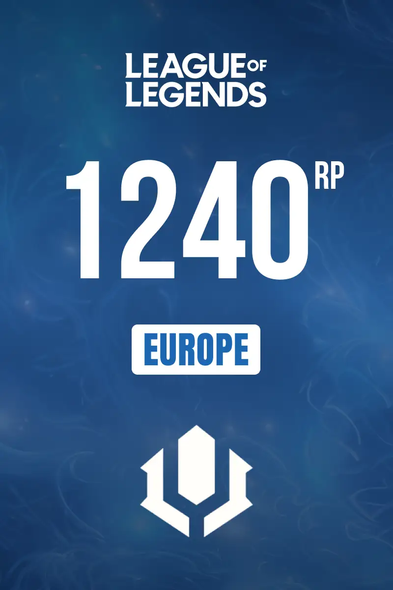 League of Legends - 1240 RP (Europe) - Digital Key