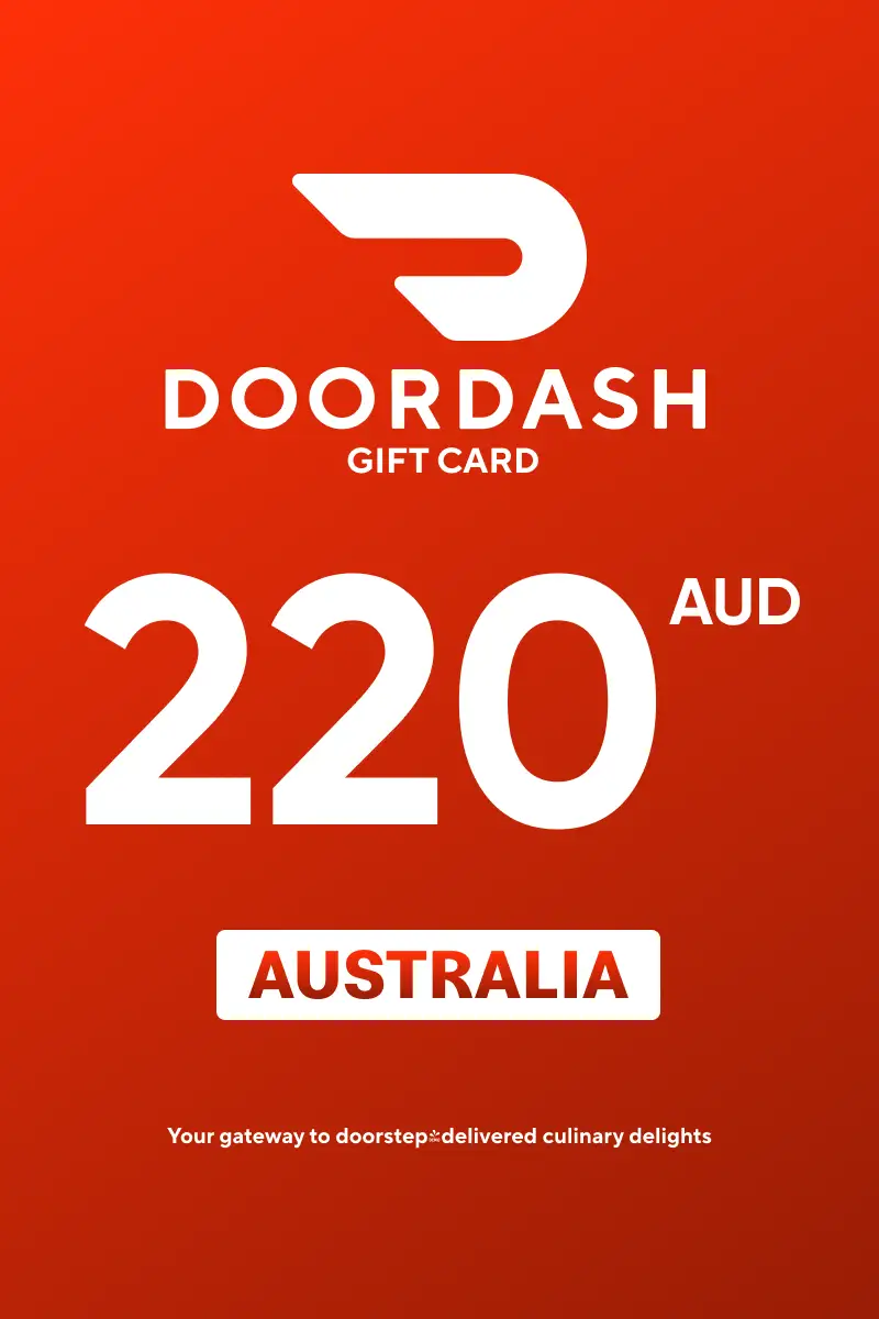 DoorDash 220 AUD Gift Card (Australia) - Digital Key
