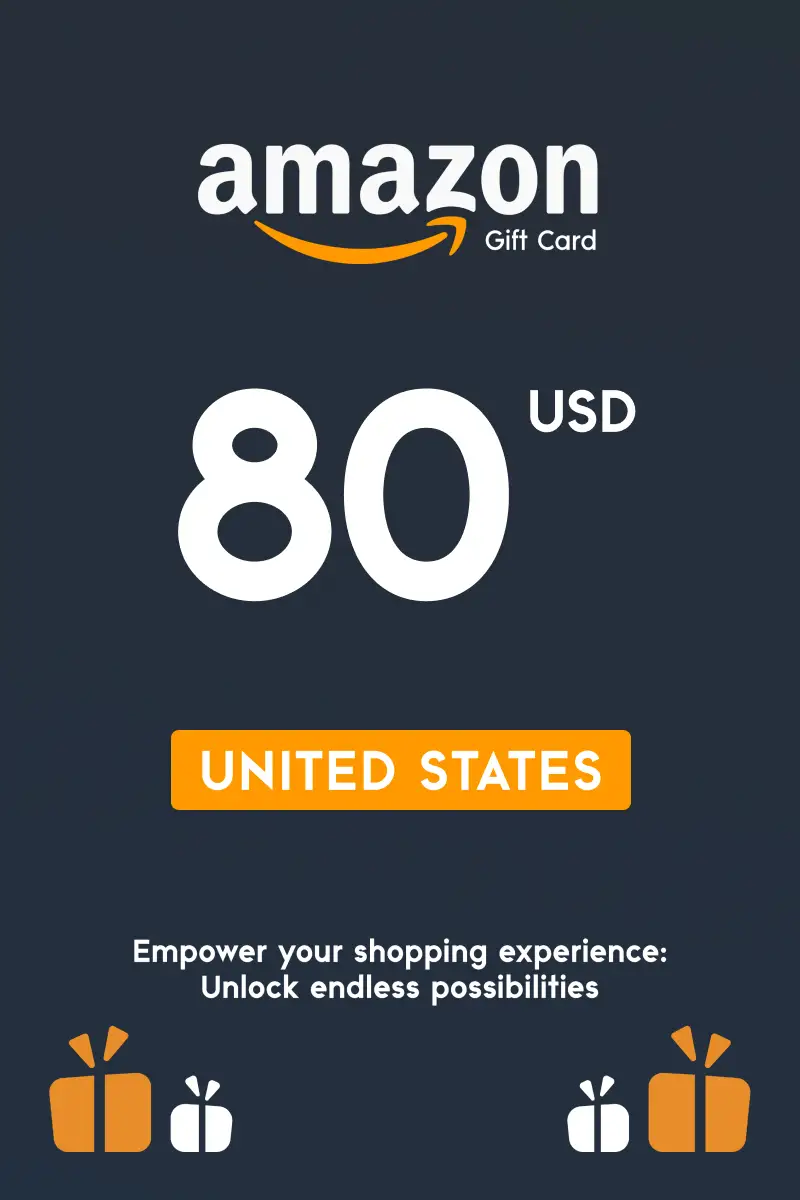 Amazon 80 USD Gift Card (United States) - Digital Key
