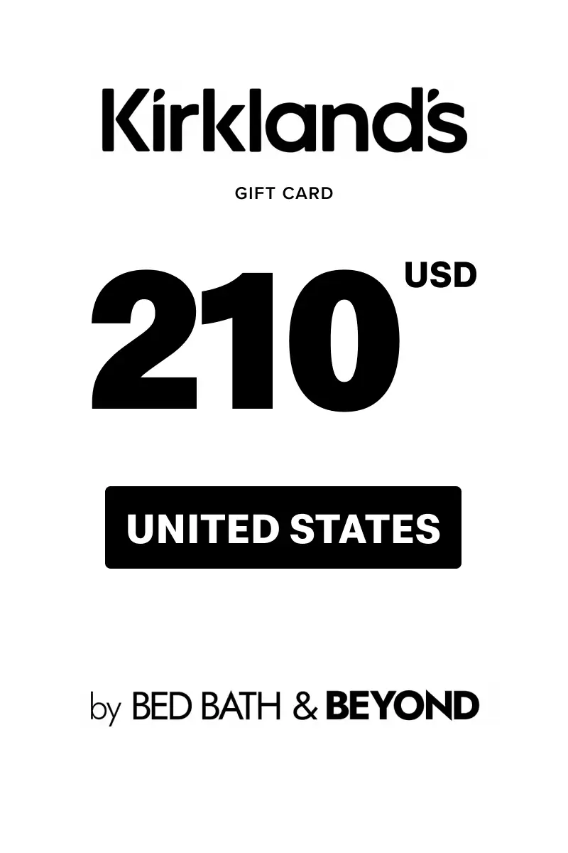 Kirkland's 210 USD Gift Card (United States) - Digital Key