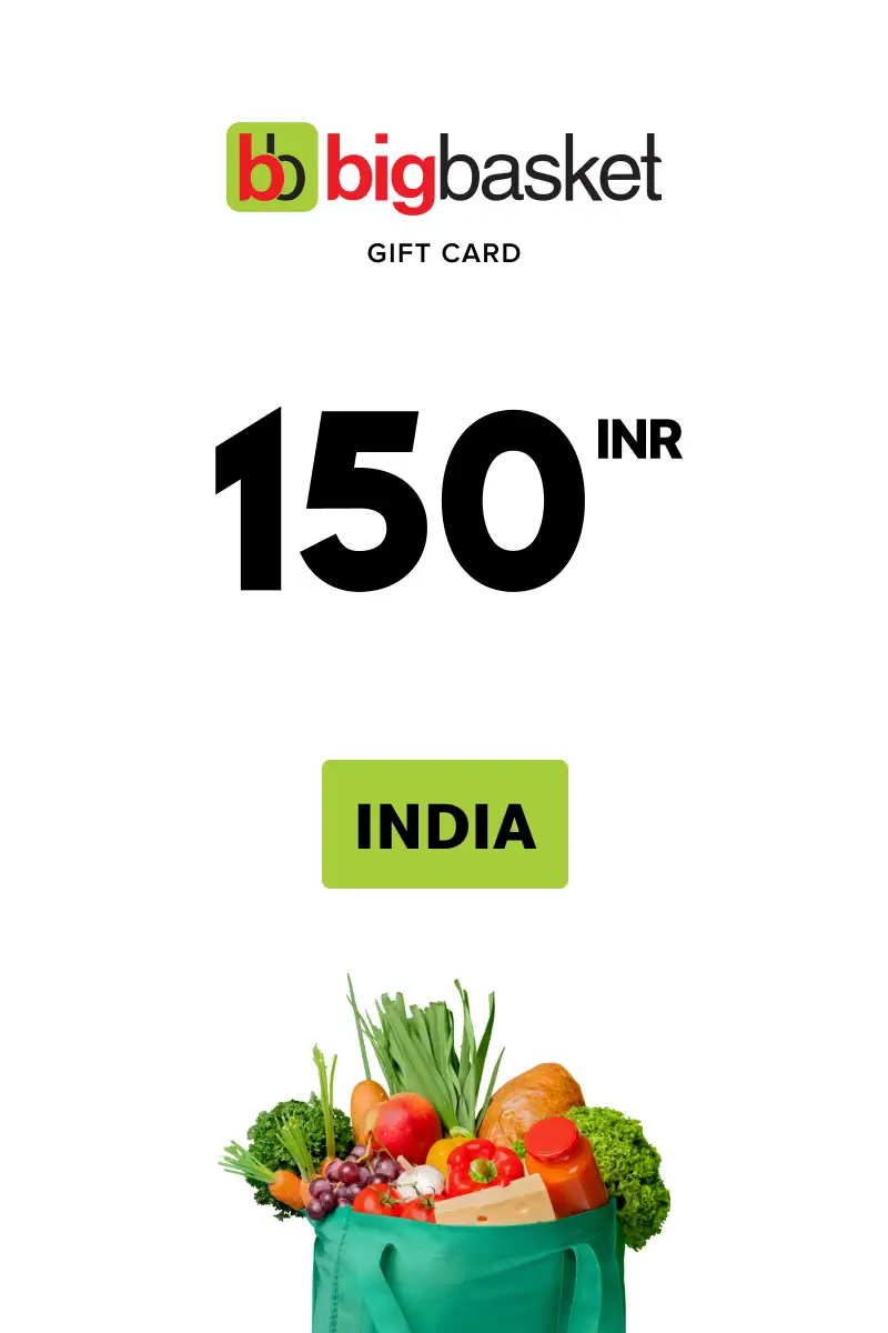 Bigbasket 150 INR Gift Card (India) - Digital Key
