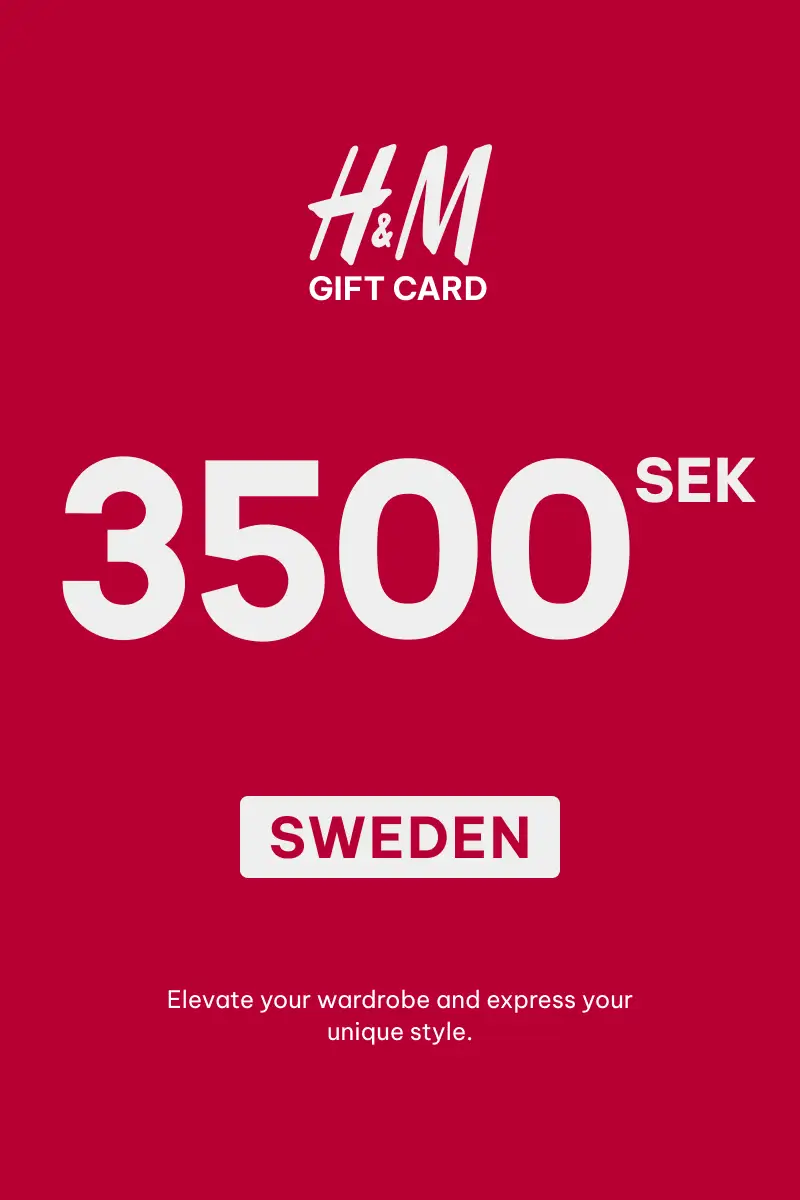 HandM 3500 SEK Gift Card (Sweden) - Digital Key