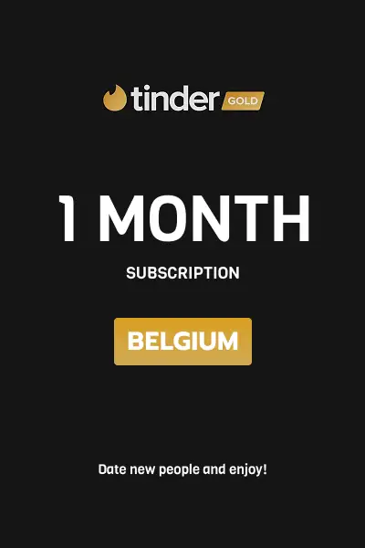 Tinder Gold 1 Month Subscription (Belgium) - Digital Key