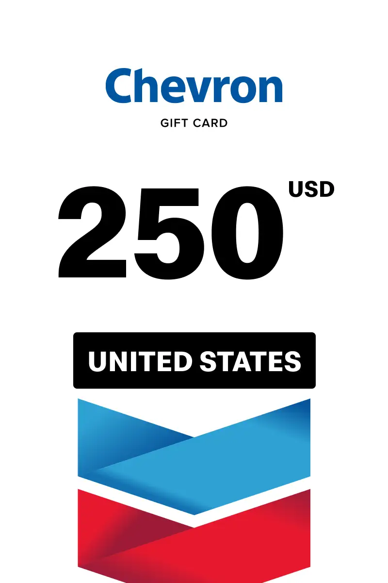 Chevron 250 USD Gift Card (United States) - Digital Key