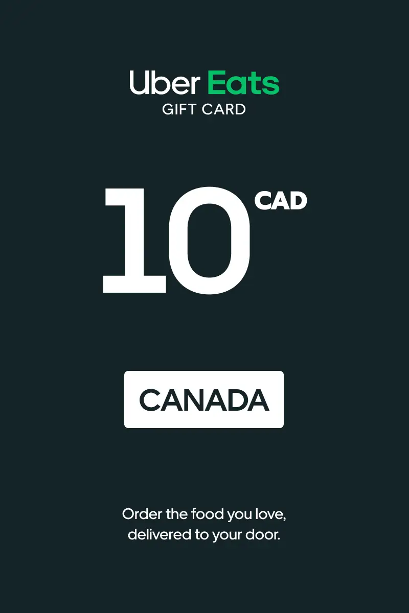 Uber Eats 10 CAD Gift Card (Canada) - Digital Key