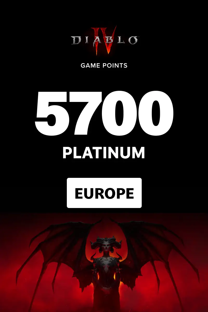 Diablo 4 - 5700 Platinum (Europe) (Xbox One / Xbox Series X|S) - Xbox Live - Digital Key