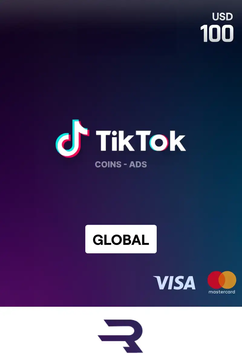 Rewarble TikTok Coins 100 USD Gift Card (Global) - Rewarble - Digital Key