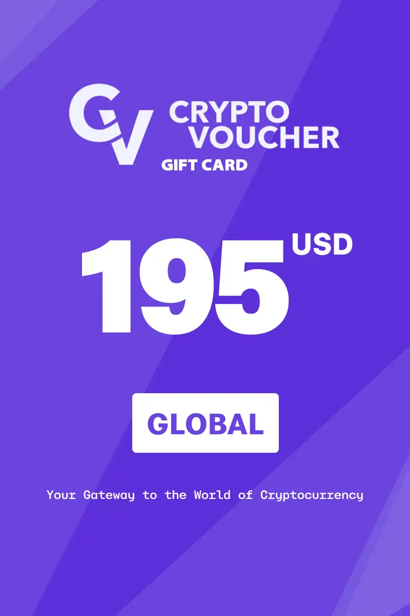 Crypto Voucher 195 USD Gift Card (Global) - Digital Key
