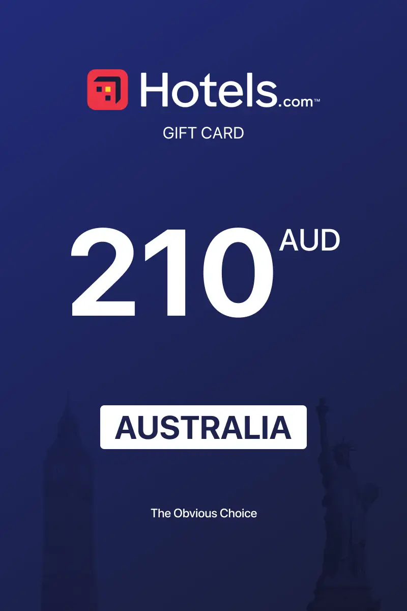 Hotels.com 210 AUD Gift Card (Australia) - Digital Key