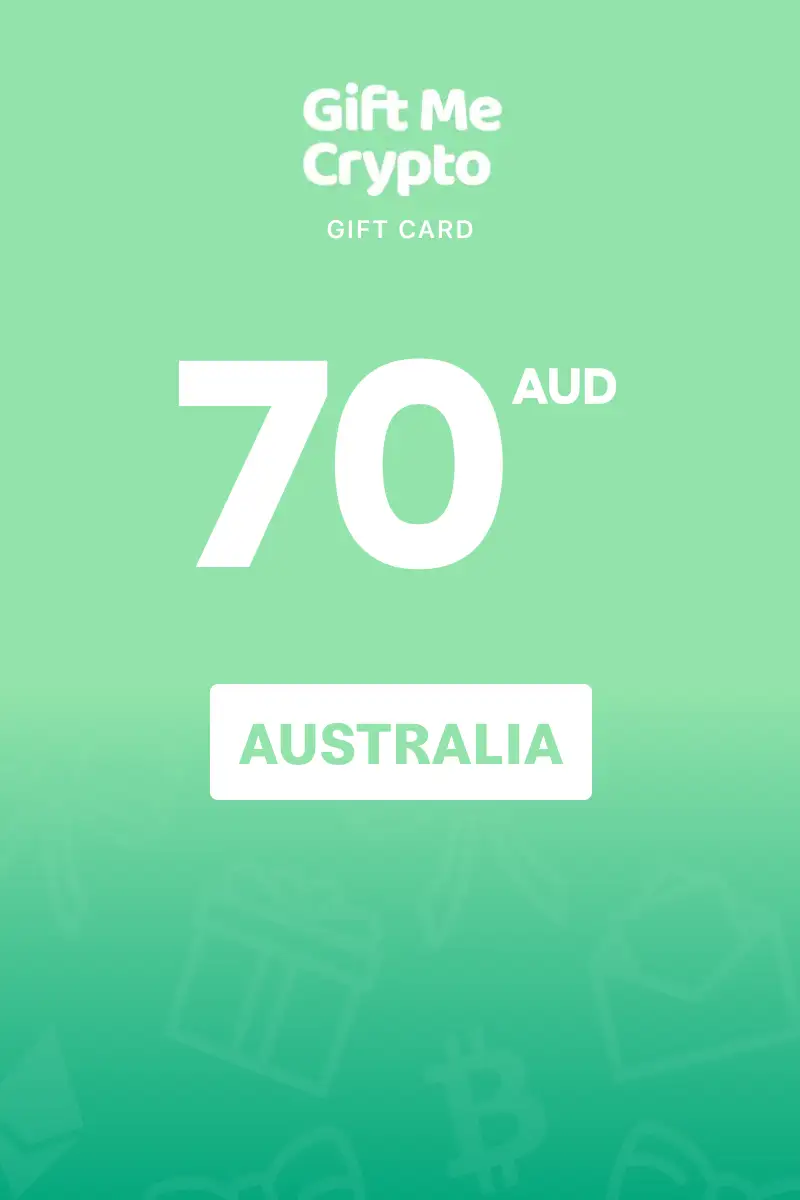 Gift Me Crypto 70 AUD Gift Card (Australia) - Digital Key