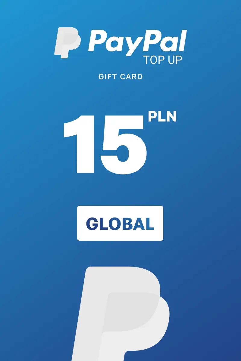 PayPal Instant Top Up 15 PLN Gift Card (Global) - Digital Key