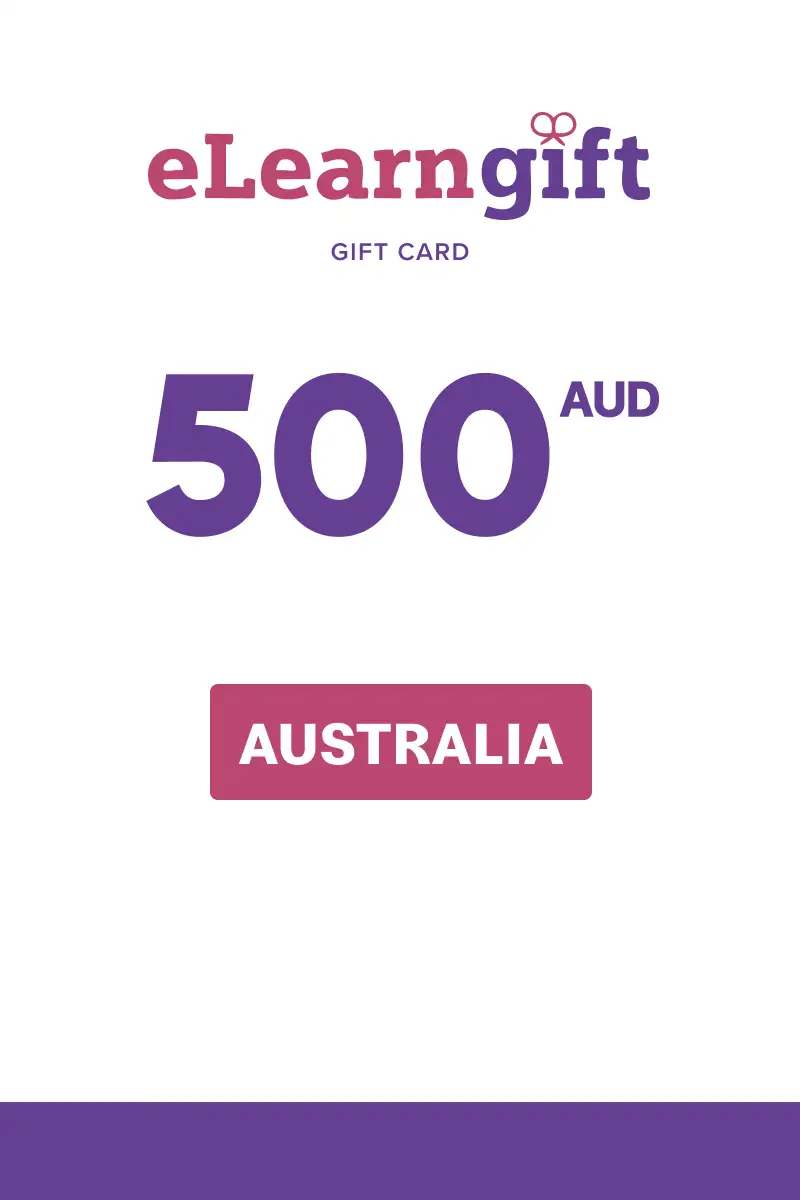 eLearnGift 500 AUD Gift Card (Australia) - Digital Key