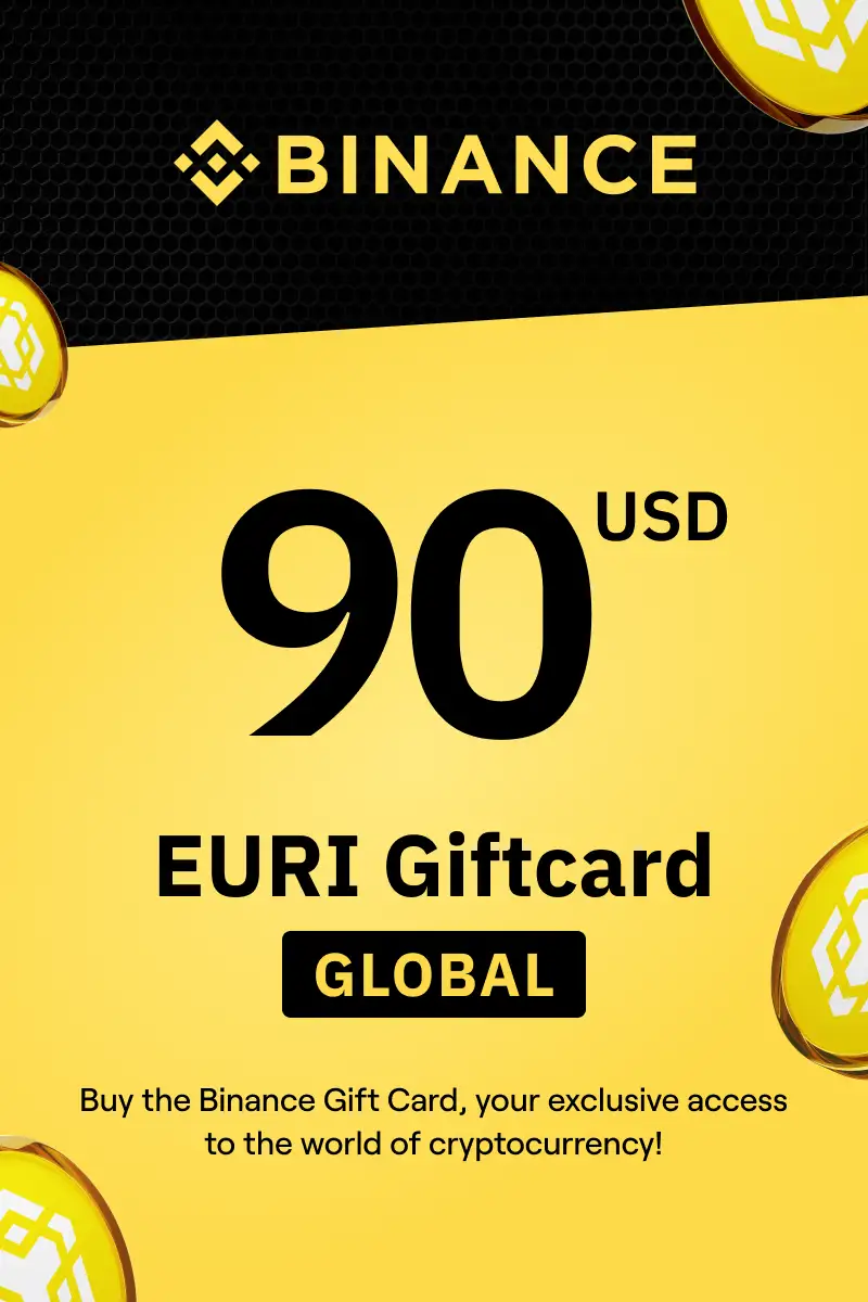 Binance (EURI) 90 USD Gift Card (Global) - Digital Key