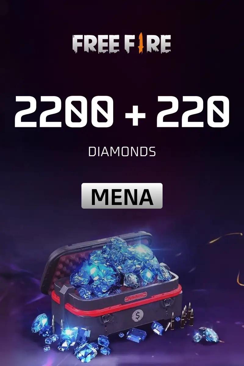 Garena Free Fire - 2200 + 220 Diamonds (MENA) - Digital Key