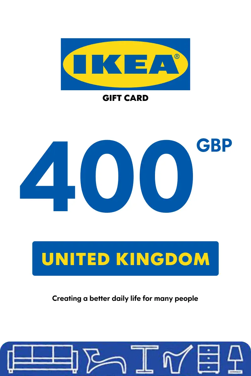 IKEA 400 GBP Gift Card (United Kingdom) - Digital Key
