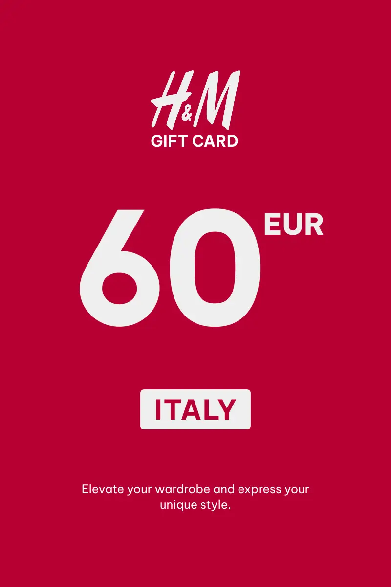 HandM 60 EUR Gift Card (Italy) - Digital Key
