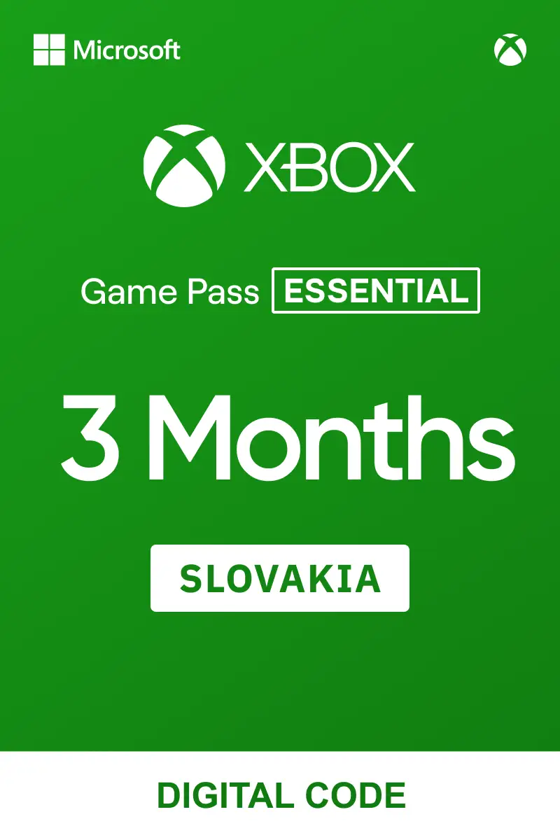 Xbox Game Pass Core (Essential) 3 Months (Slovakia) - Xbox Live - Digital Key