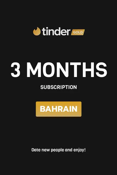 Tinder Gold 3 Months Subscription (Bahrain) - Digital Key