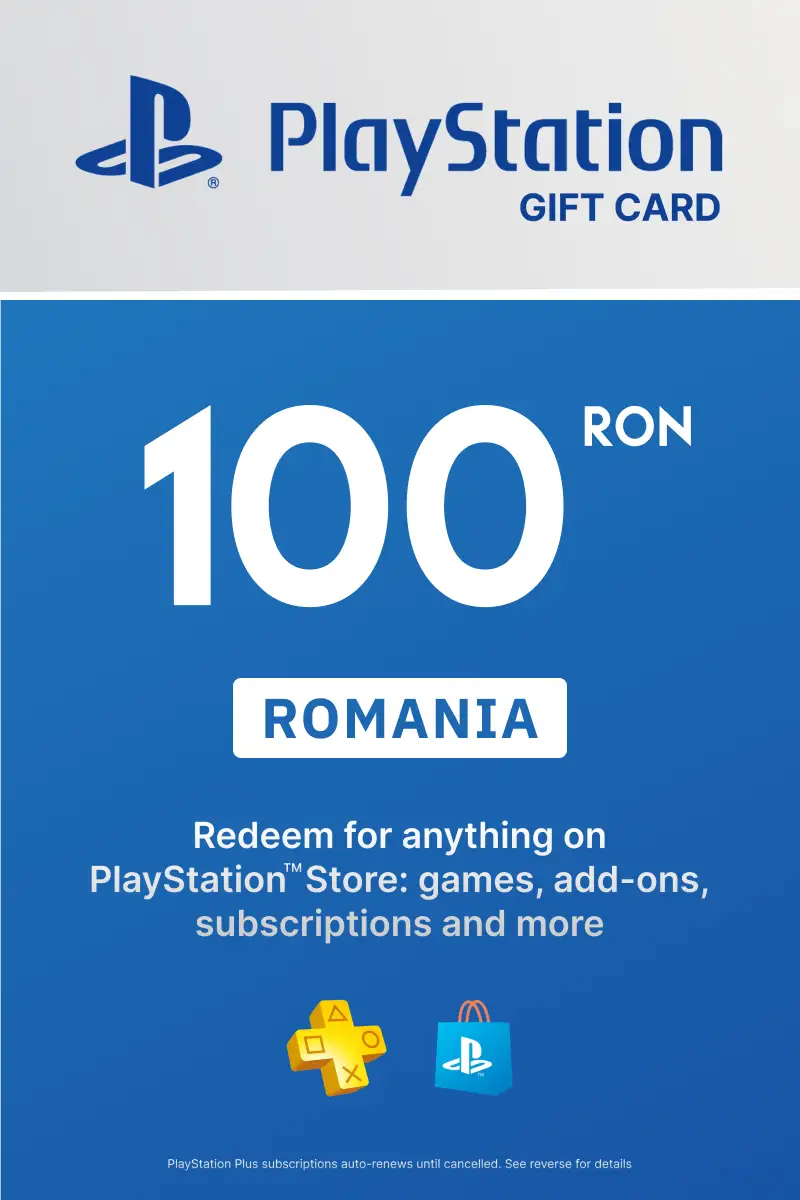 PlayStation Store 100 RON Gift Card (Romania) - Digital Key