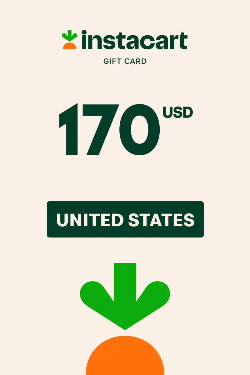 Instacart 170 USD Gift Card (United States) - Digital Key