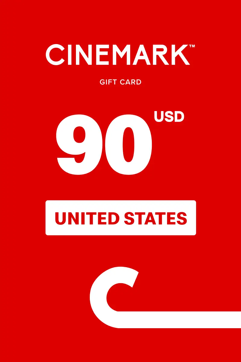 Cinemark 90 USD Gift Card (United States) - Digital Key