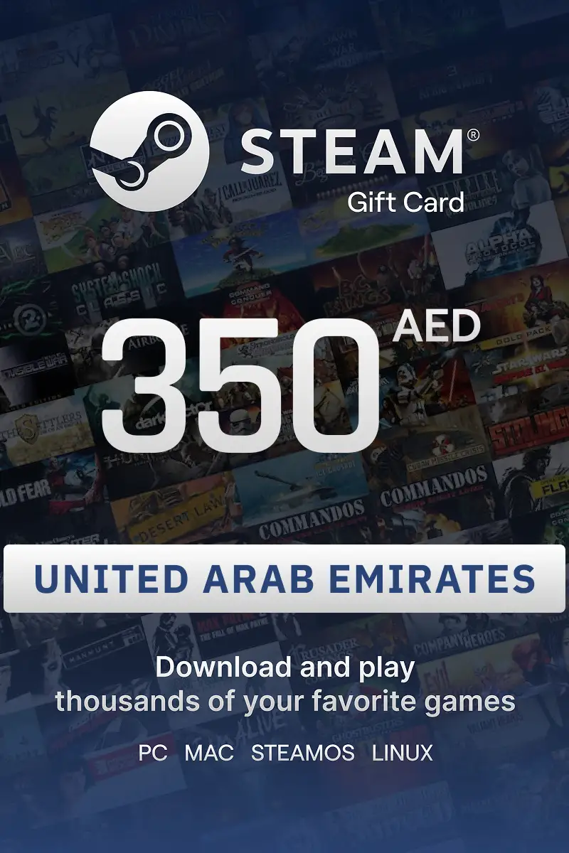 Steam Wallet 350 AED Gift Card (United Arab Emirates) - Digital key