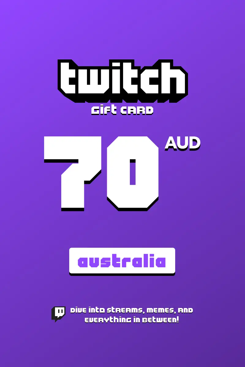 Twitch 70 AUD Gift Card (Australia) - Digital Key