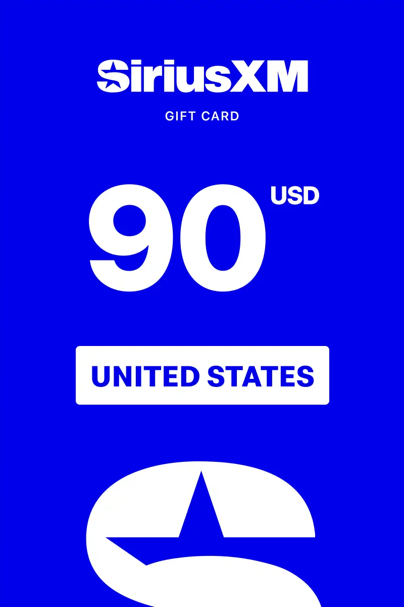 SiriusXM 90 USD Gift Card (United States) - Digital Key