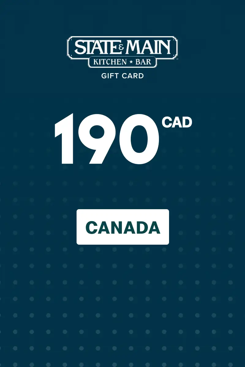 State and Main 190 CAD Gift Card (Canada) - Digital Key