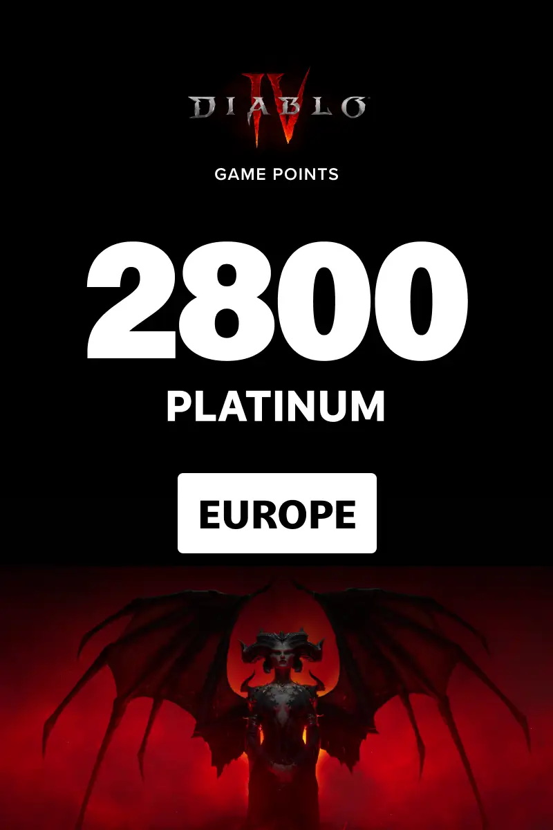 Diablo 4 - 2800 Platinum (Europe) (Xbox One / Xbox Series X|S) - Xbox Live - Digital Key