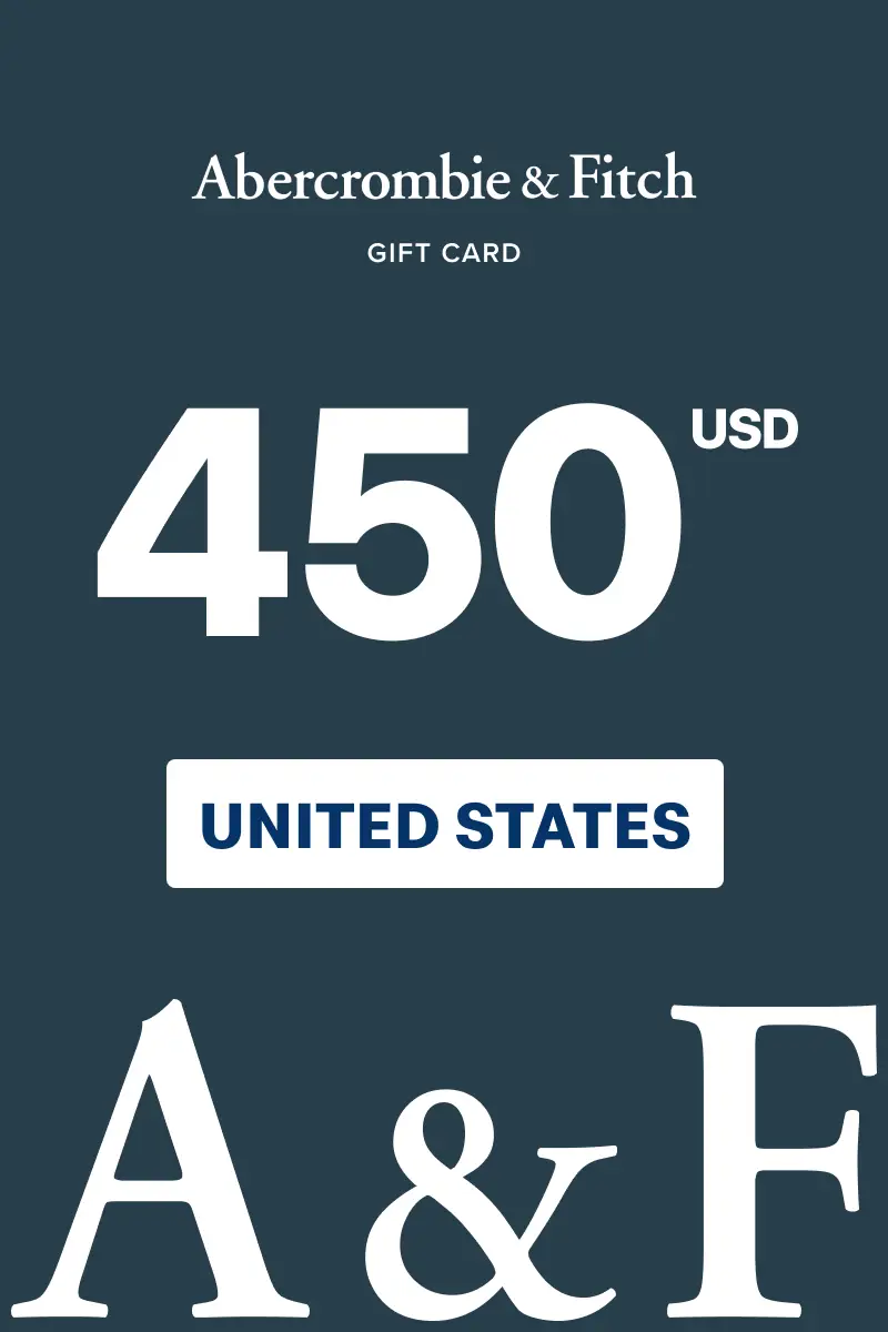 Abercrombie and Fitch 450 USD Gift Card (United States) - Digital Key