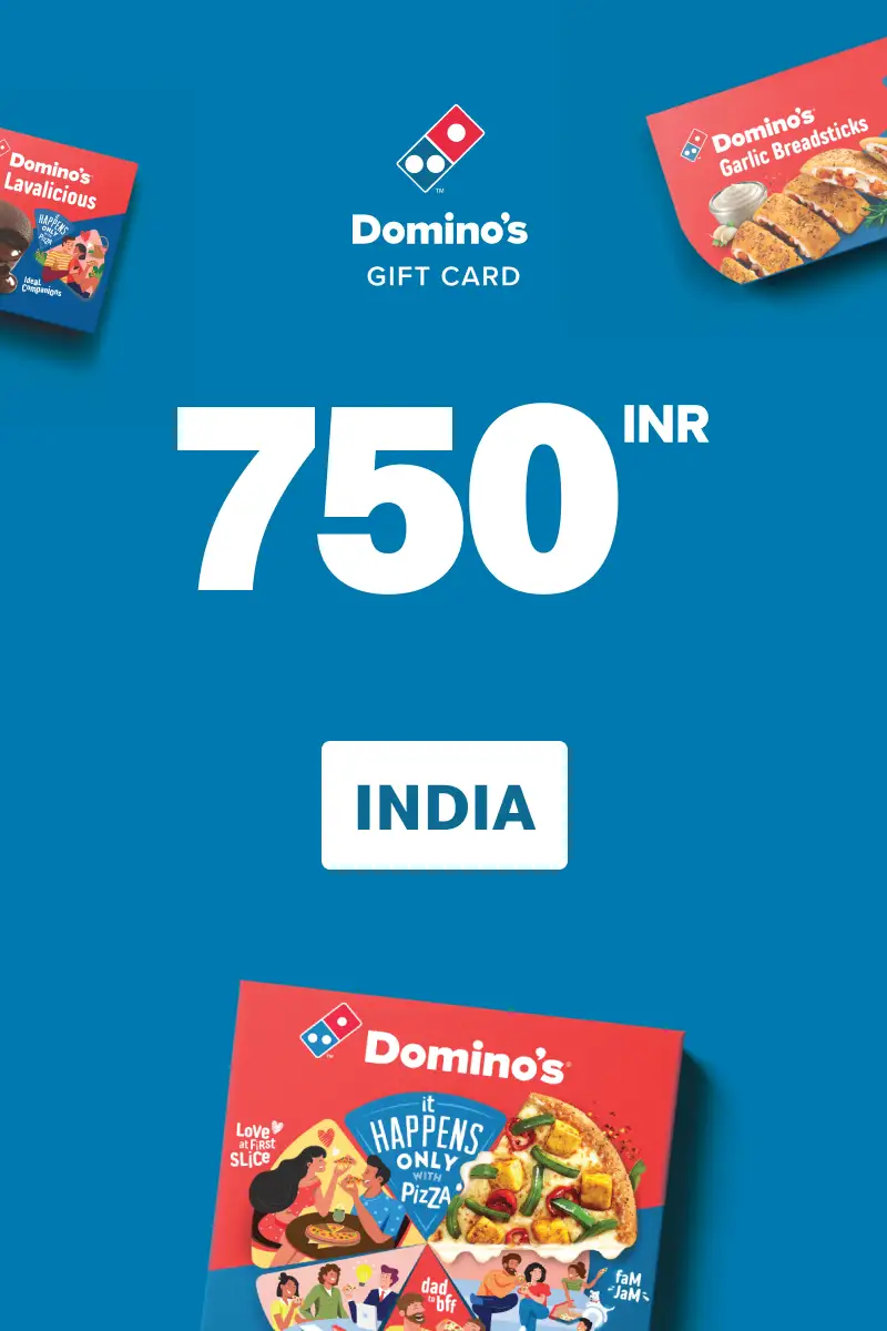 Dominos Pizza 750 INR Gift Card (India) - Digital Key