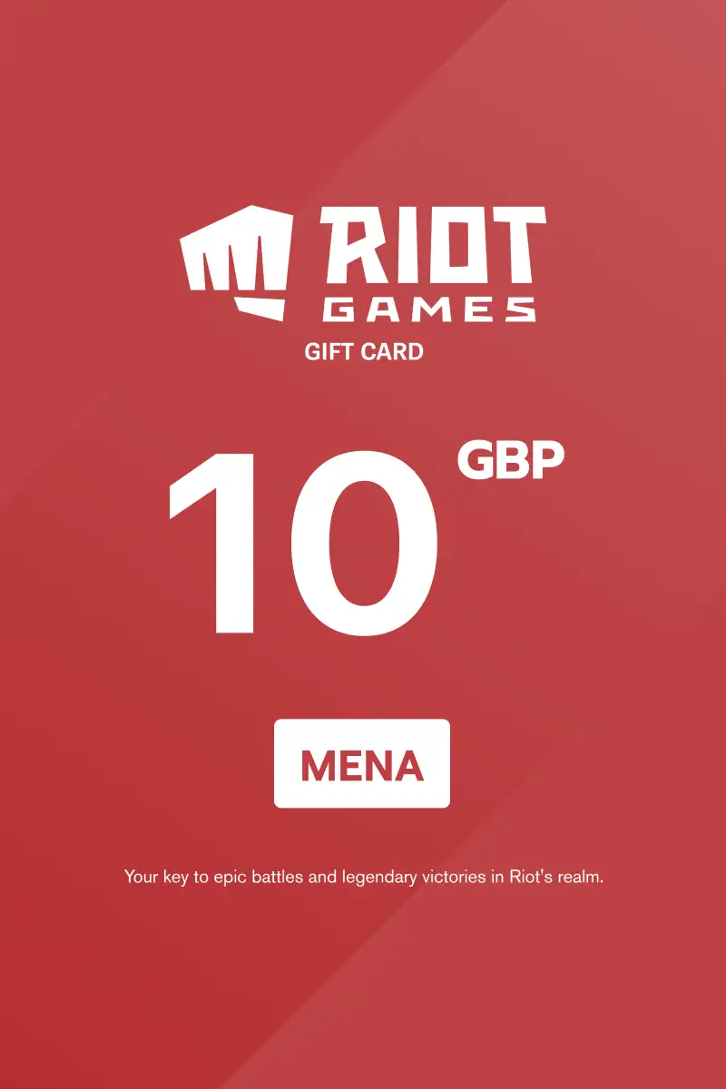 Riot Access 10 GBP Gift Card (MENA) - Digital Key