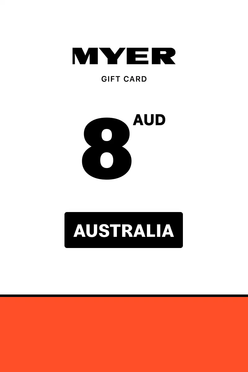 Myer 8 AUD Gift Card (Australia) - Digital Key
