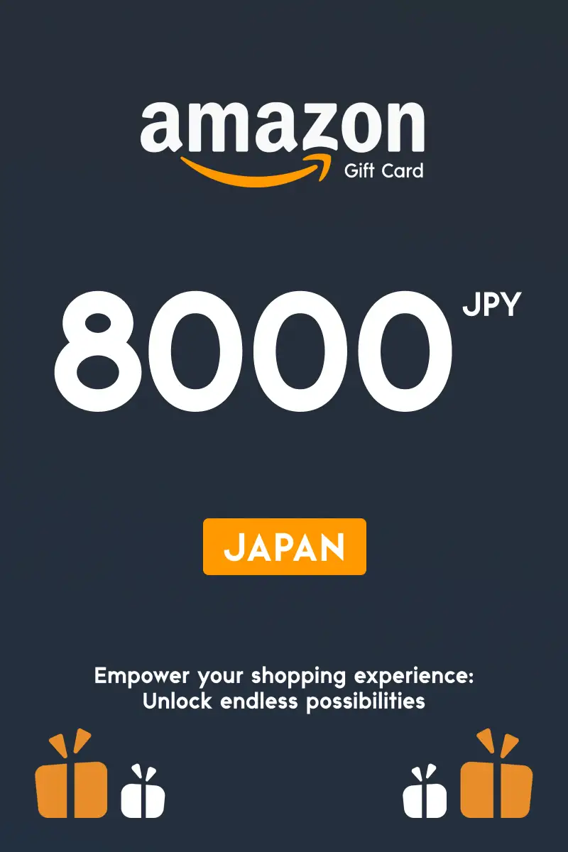 Amazon 8000 JPY Gift Card (Japan) - Digital Key