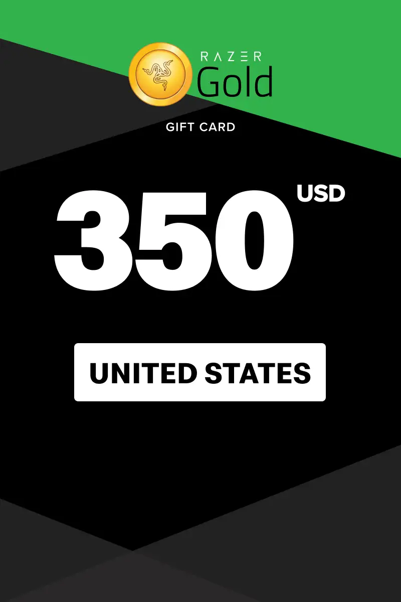 Razer Gold 350 USD Gift Card (United States) - Digital Key