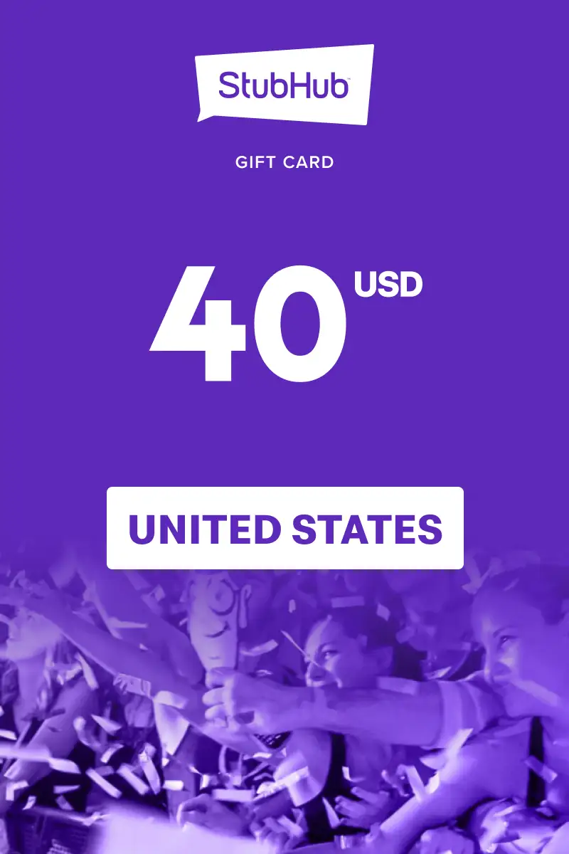 StubHub 40 USD Gift Card (United States) - Digital Key